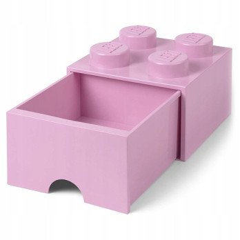 Pojemnik LEGO Na Klocki Zabawkii Brick 4 z szufladą 40051738 różowy Pink