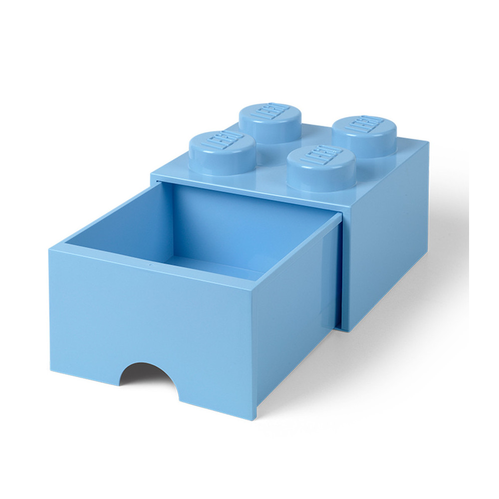 Pojemnik LEGO Na Klocki Brick Drawer 4 jasnoniebieski Błękitny