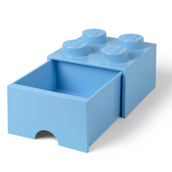 Pojemnik LEGO Na Klocki Brick Drawer 4 jasnoniebieski Błękitny