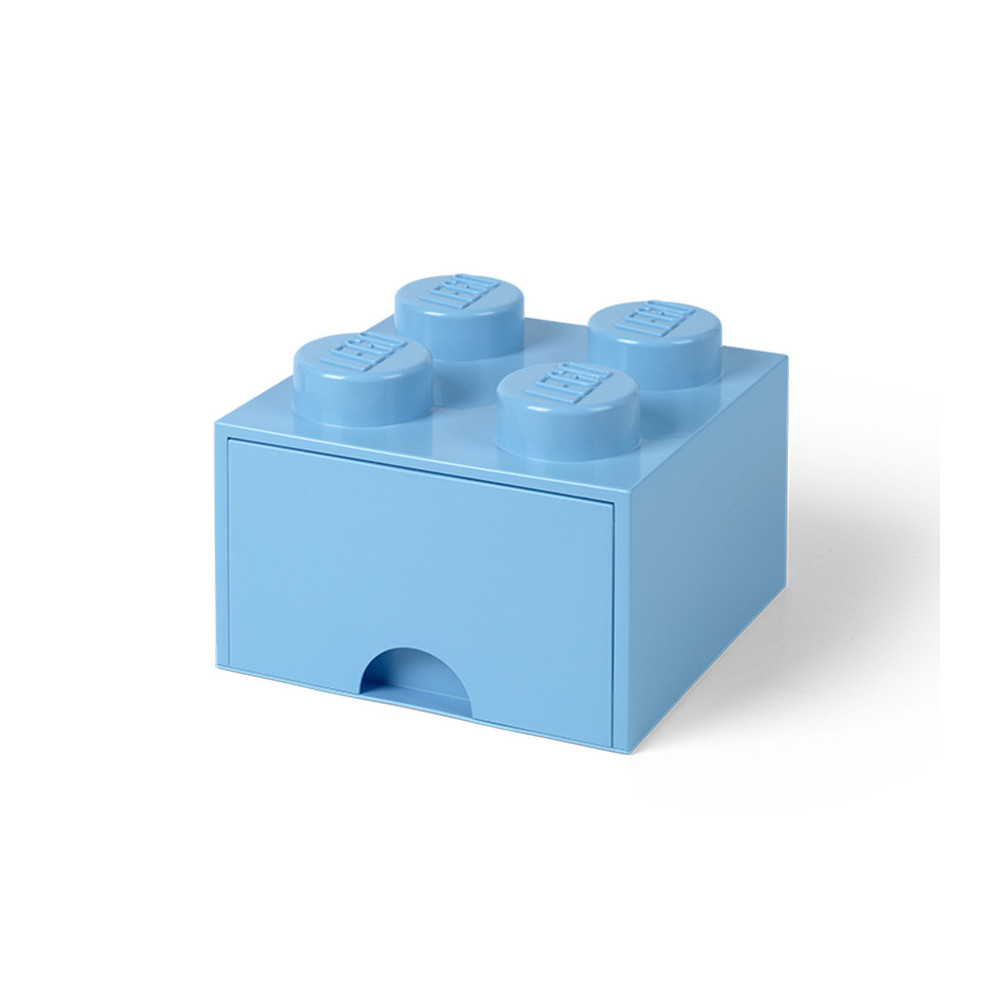 Pojemnik LEGO Na Klocki Brick Drawer 4 jasnoniebieski Błękitny