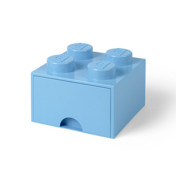 Pojemnik LEGO Na Klocki Brick Drawer 4 jasnoniebieski Błękitny