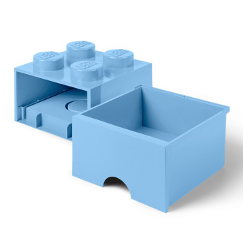 Pojemnik LEGO Na Klocki Brick Drawer 4 jasnoniebieski Błękitny