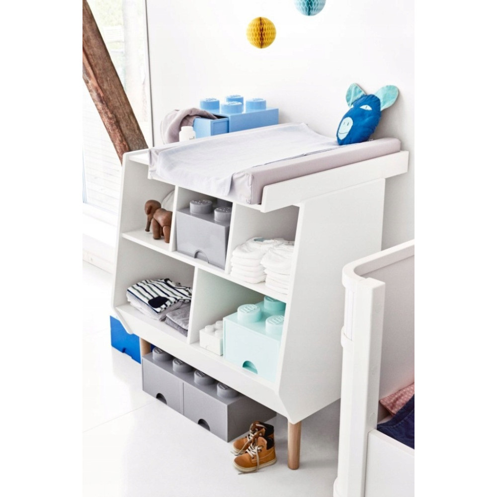 Pojemnik LEGO Na Klocki Brick Drawer 4 jasnoniebieski Błękitny