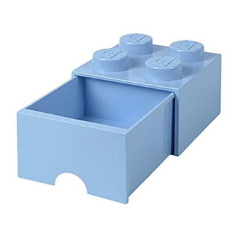 Pojemnik LEGO Na Klocki Brick Drawer 4 jasnoniebieski Błękitny