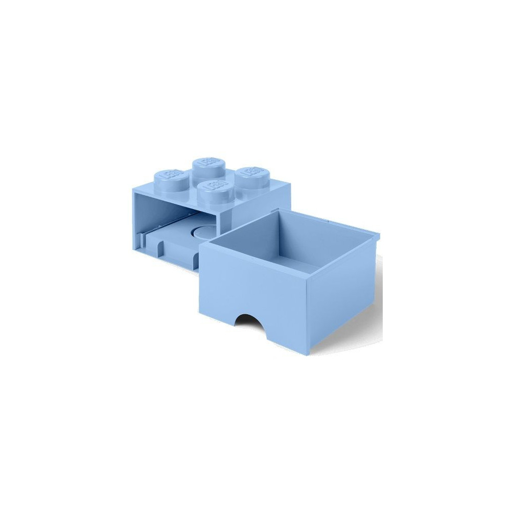 Pojemnik LEGO Na Klocki Brick Drawer 4 jasnoniebieski Błękitny
