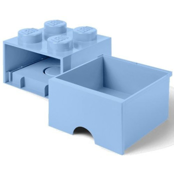 Pojemnik LEGO Na Klocki Brick Drawer 4 jasnoniebieski Błękitny