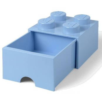 Pojemnik LEGO Na Klocki Brick Drawer 4 jasnoniebieski Błękitny