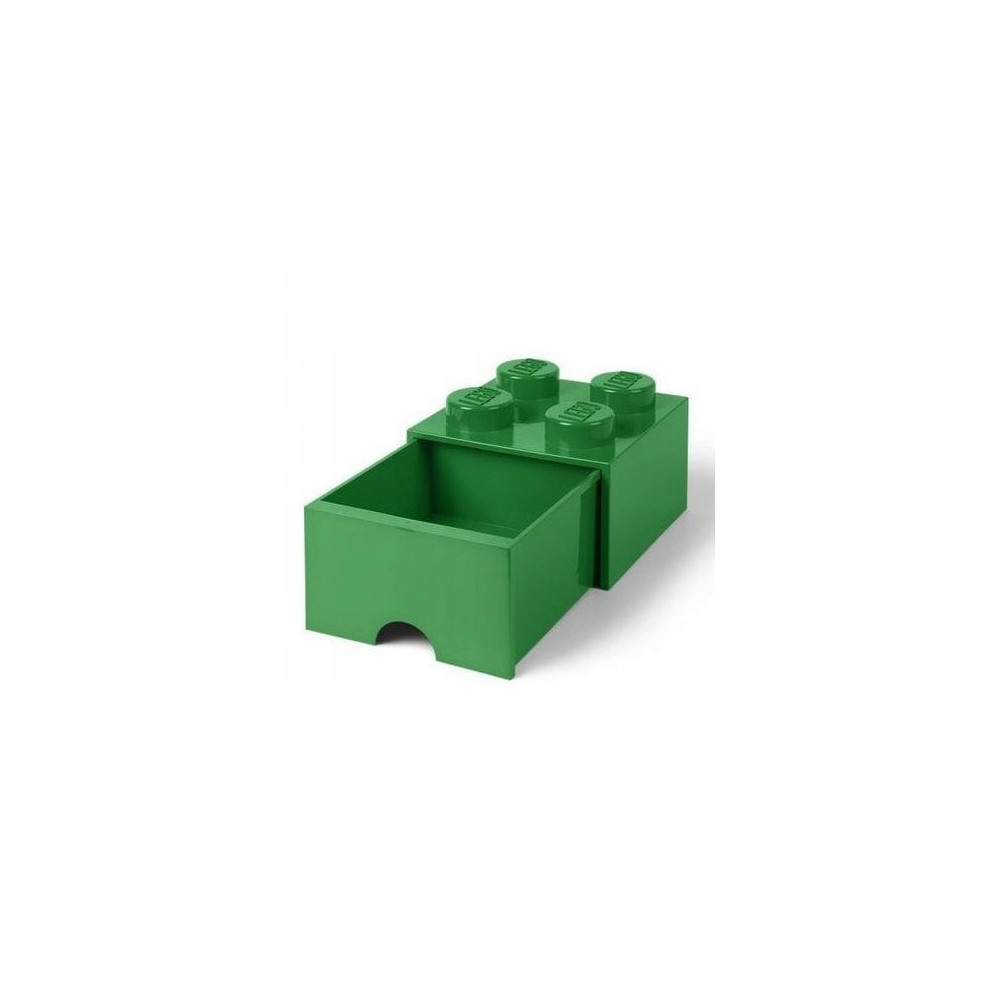 LEGO Pudełko do przechowywania Na klocki zabawki 4 z szufladą ciemnozielone