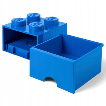 LEGO 40051731 Pojemnik Na Klocki Na Zabawki Z szufladą 4 Niebieski Blue