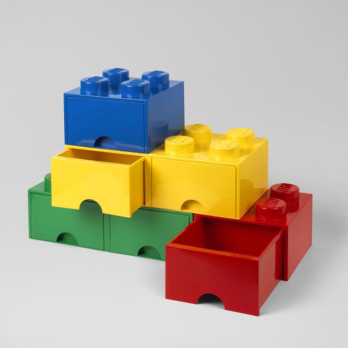 LEGO 40051731 Pojemnik Na Klocki Na Zabawki Z szufladą 4 Niebieski Blue