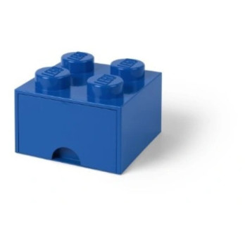 LEGO 40051731 Pojemnik Na Klocki Na Zabawki Z szufladą 4 Niebieski Blue