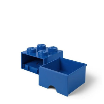 LEGO 40051731 Pojemnik Na Klocki Na Zabawki Z szufladą 4 Niebieski Blue