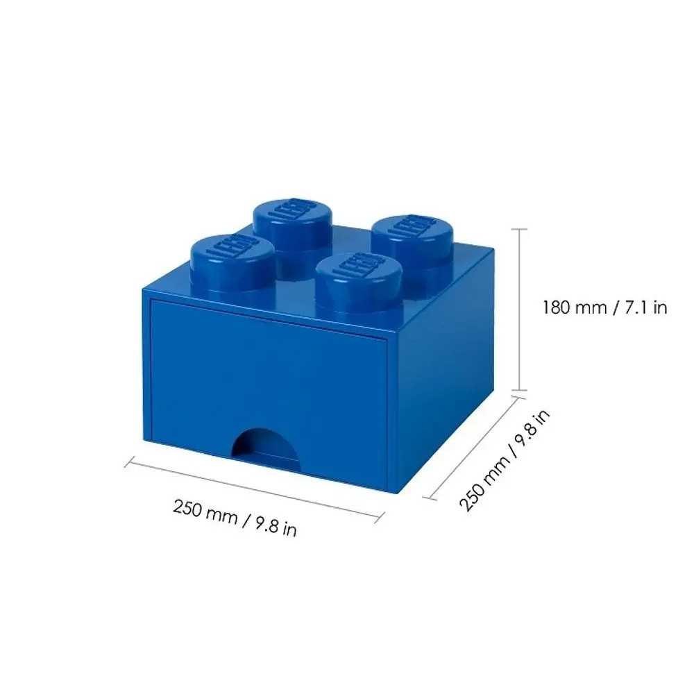 LEGO 40051731 Pojemnik Na Klocki Na Zabawki Z szufladą 4 Niebieski Blue
