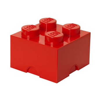 LEGO 40051730 Pojemnik Na Klocki Zabawki Z szufladą 4 Czerwony Red Prezent