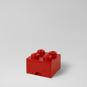 LEGO 40051730 Pojemnik Na Klocki Zabawki Z szufladą 4 Czerwony Red Prezent