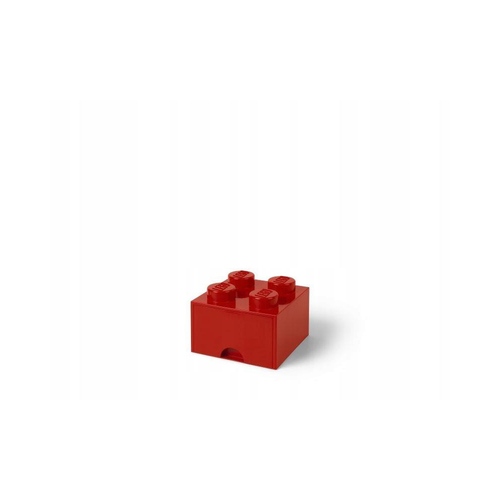 LEGO 40051730 Pojemnik Na Klocki Zabawki Z szufladą 4 Czerwony Red Prezent