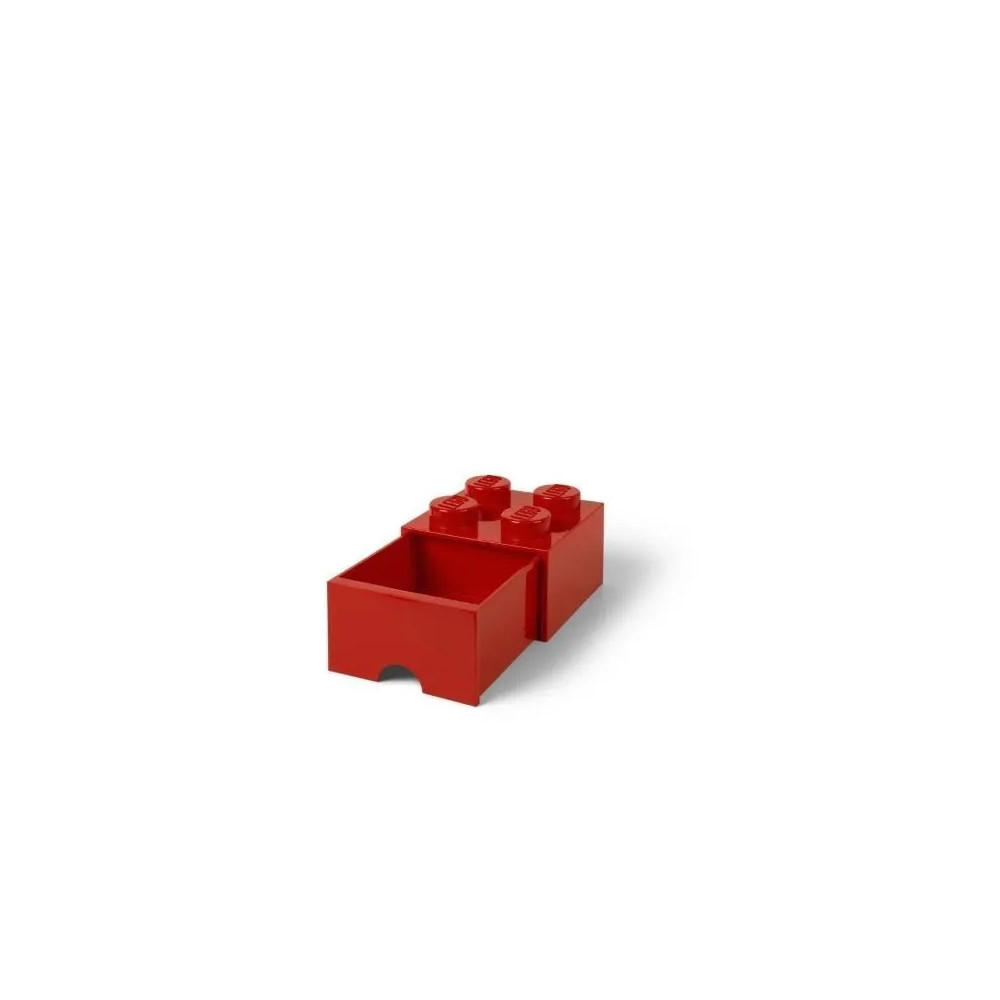 LEGO 40051730 Pojemnik Na Klocki Zabawki Z szufladą 4 Czerwony Red Prezent