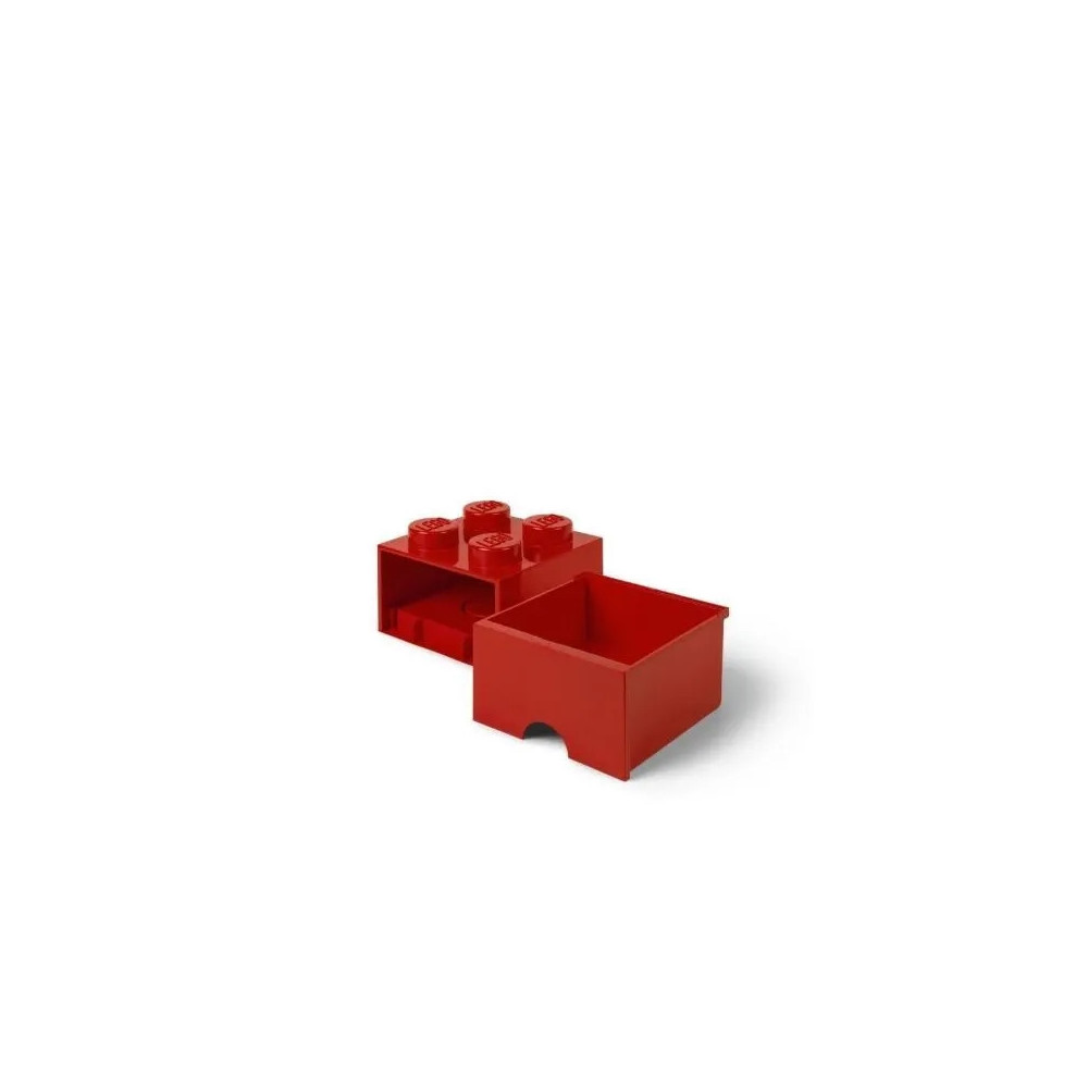 LEGO 40051730 Pojemnik Na Klocki Zabawki Z szufladą 4 Czerwony Red Prezent