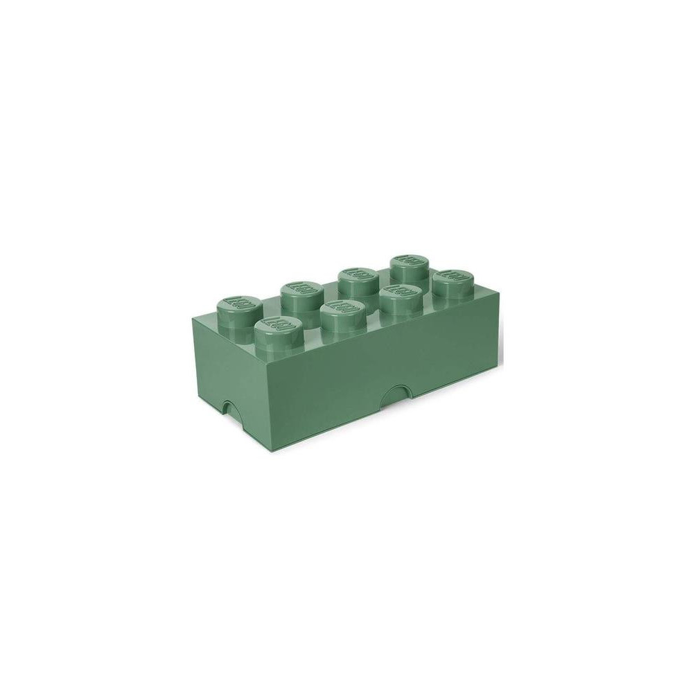 Pojemnik Na Klocki Na Zabawki LEGO Storage Brick 8 ciemnozielony