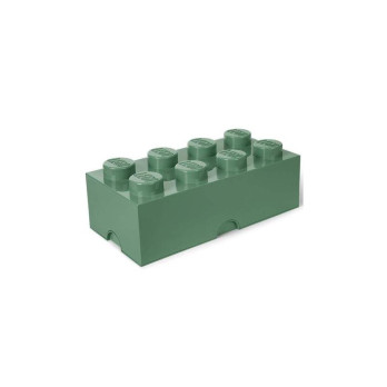 Pojemnik Na Klocki Na Zabawki LEGO Storage Brick 8 ciemnozielony