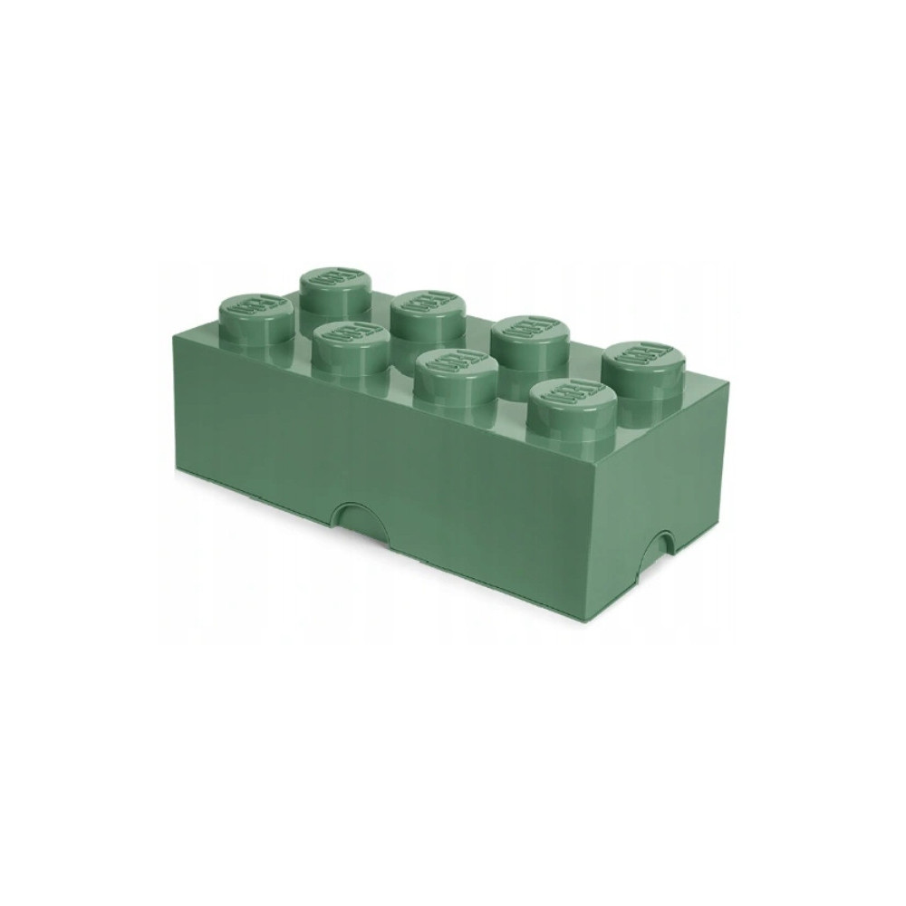 Pojemnik Na Klocki Na Zabawki LEGO Storage Brick 8 ciemnozielony