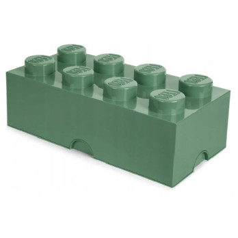 Pojemnik Na Klocki Na Zabawki LEGO Storage Brick 8 ciemnozielony