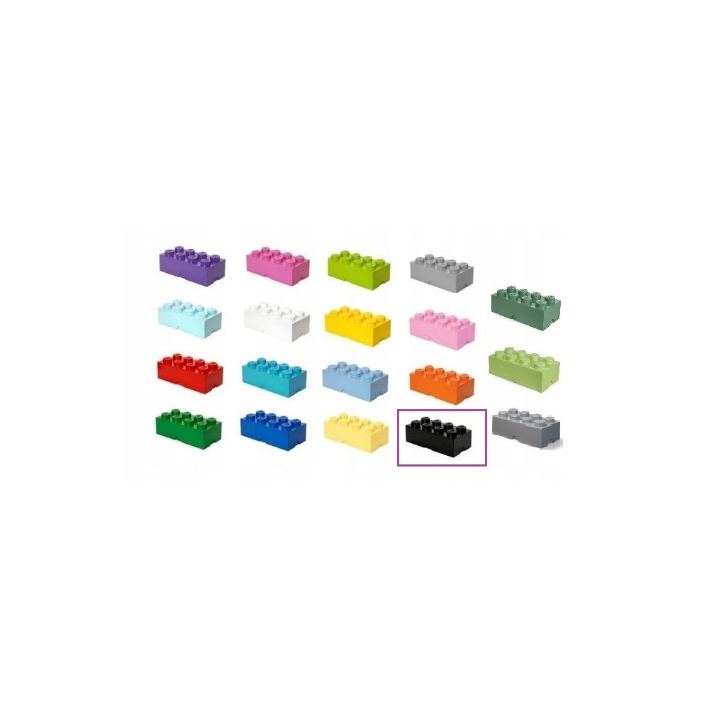 Pojemnik Na Klocki Zabawki LEGO 40041733 Brick 8 czarny Black