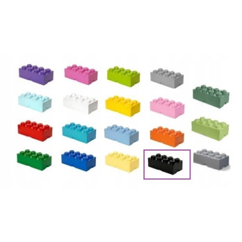 Pojemnik Na Klocki Zabawki LEGO 40041733 Brick 8 czarny Black