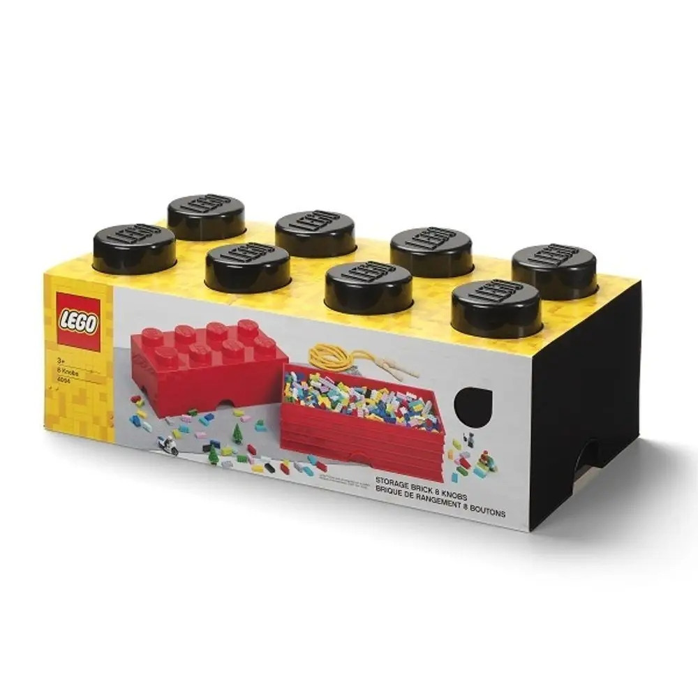 Pojemnik Na Klocki Zabawki LEGO 40041733 Brick 8 czarny Black