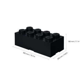 Pojemnik Na Klocki Zabawki LEGO 40041733 Brick 8 czarny Black