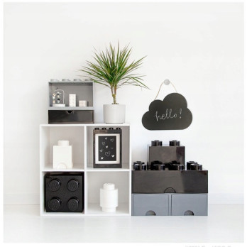 Pojemnik Na Klocki Zabawki LEGO 40041733 Brick 8 czarny Black