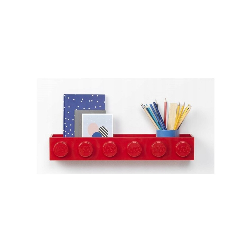 Półka naścienna LEGO 41121730 czerwona Red Półeczka Na Ścianę Prezent