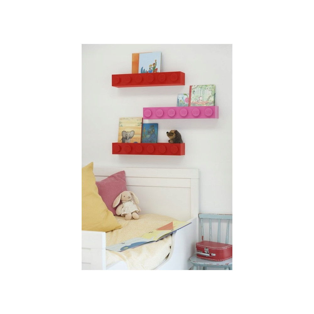 Półka naścienna LEGO 41121730 czerwona Red Półeczka Na Ścianę Prezent