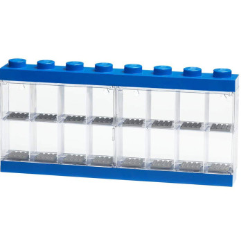 Pojemnik LEGO na 16 minifigurek 40660005 gablotka niebieska Prezent