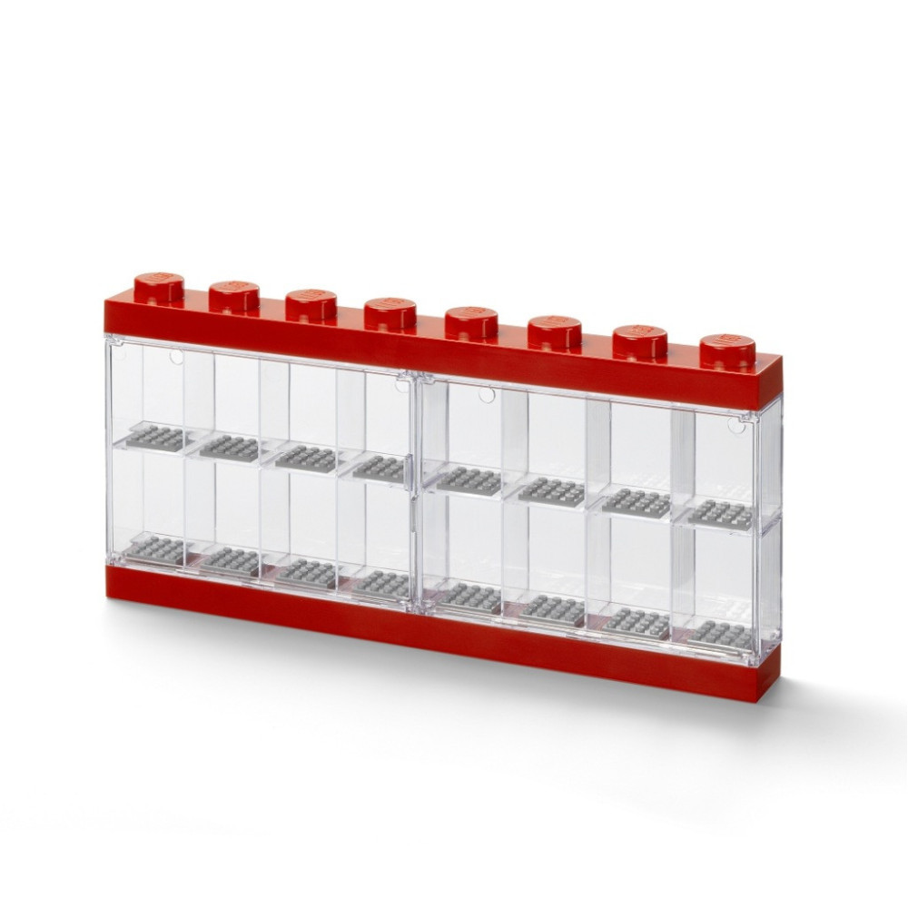 Gablotka NA 16 minifigurek LEGO czerwona Red 406600 Prezent