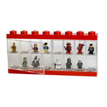 Gablotka NA 16 minifigurek LEGO czerwona Red 406600 Prezent
