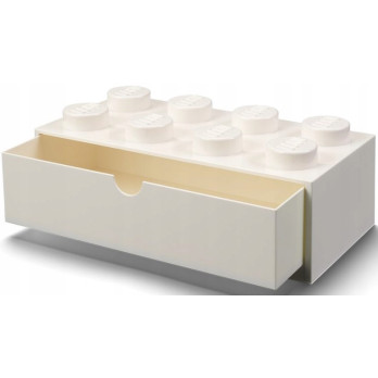 Pojemnik LEGO Szuflada 40211735 Brick 8 Biała Na Klocki Zabawki Prezent