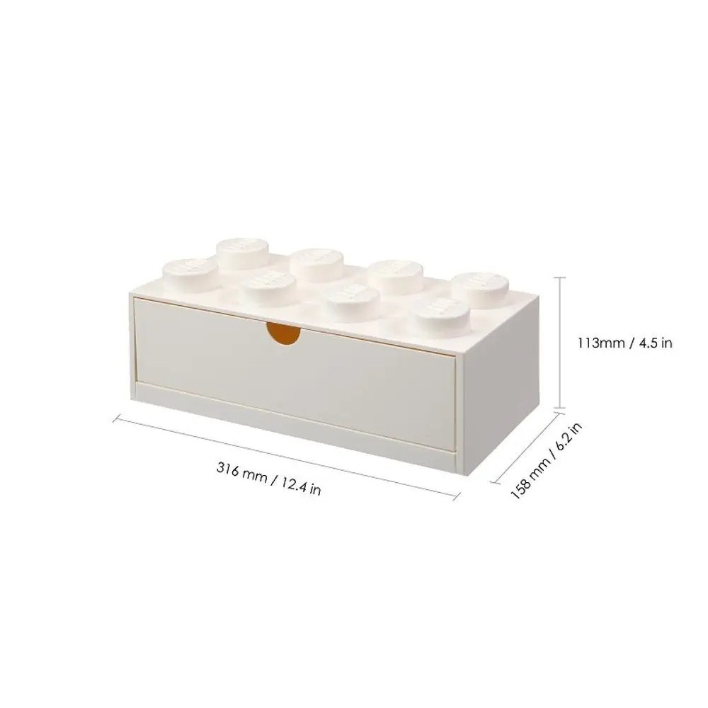 Pojemnik LEGO Szuflada 40211735 Brick 8 Biała Na Klocki Zabawki Prezent