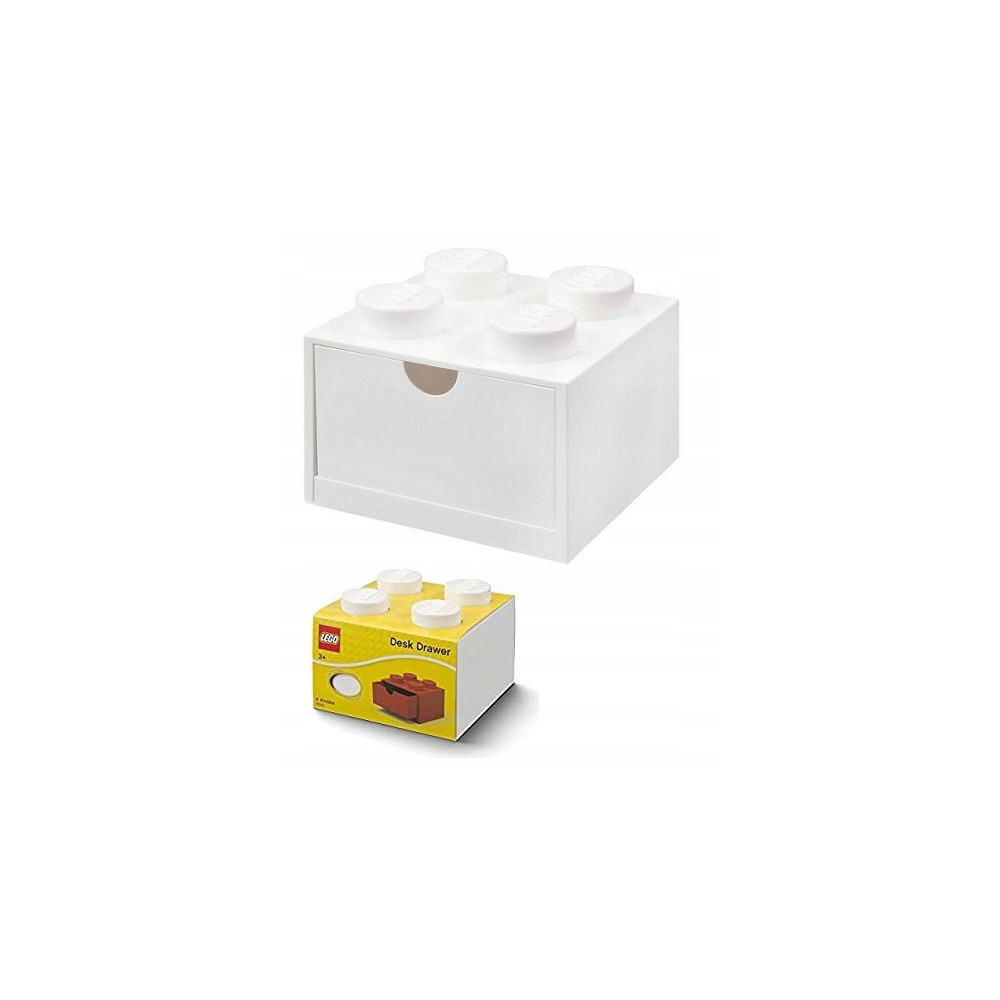 Pojemnik Na Klocki LEGO Zabawki Desk Drawer 4 biały White Prezent 40201735