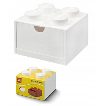 Pojemnik Na Klocki LEGO Zabawki Desk Drawer 4 biały White Prezent 40201735