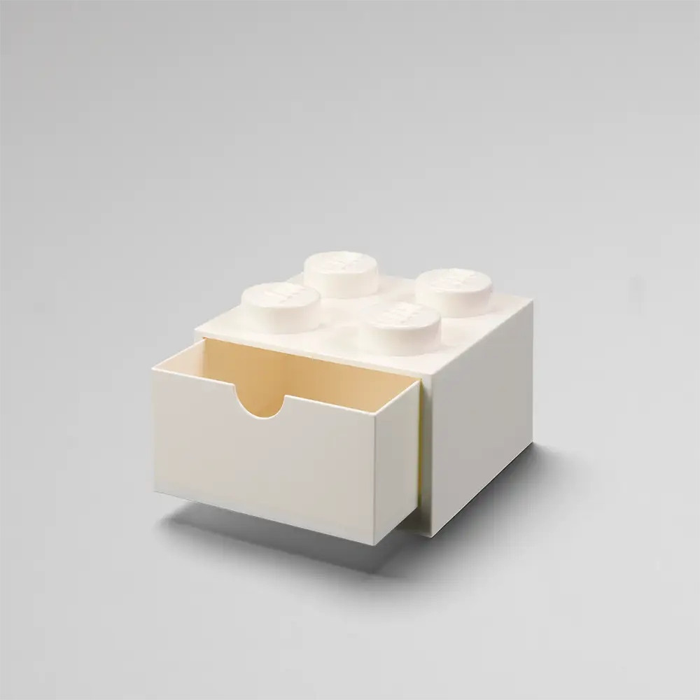 Pojemnik Na Klocki LEGO Zabawki Desk Drawer 4 biały White Prezent 40201735