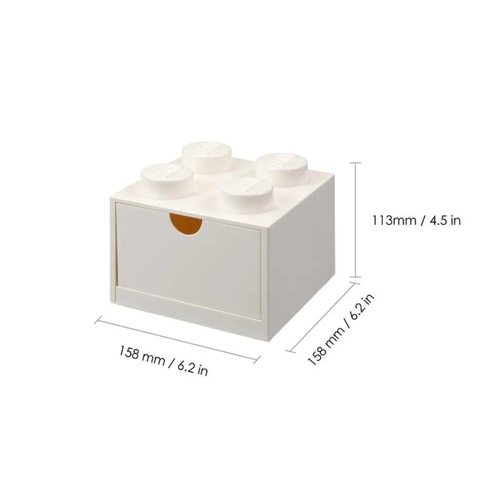 Pojemnik Na Klocki LEGO Zabawki Desk Drawer 4 biały White Prezent 40201735