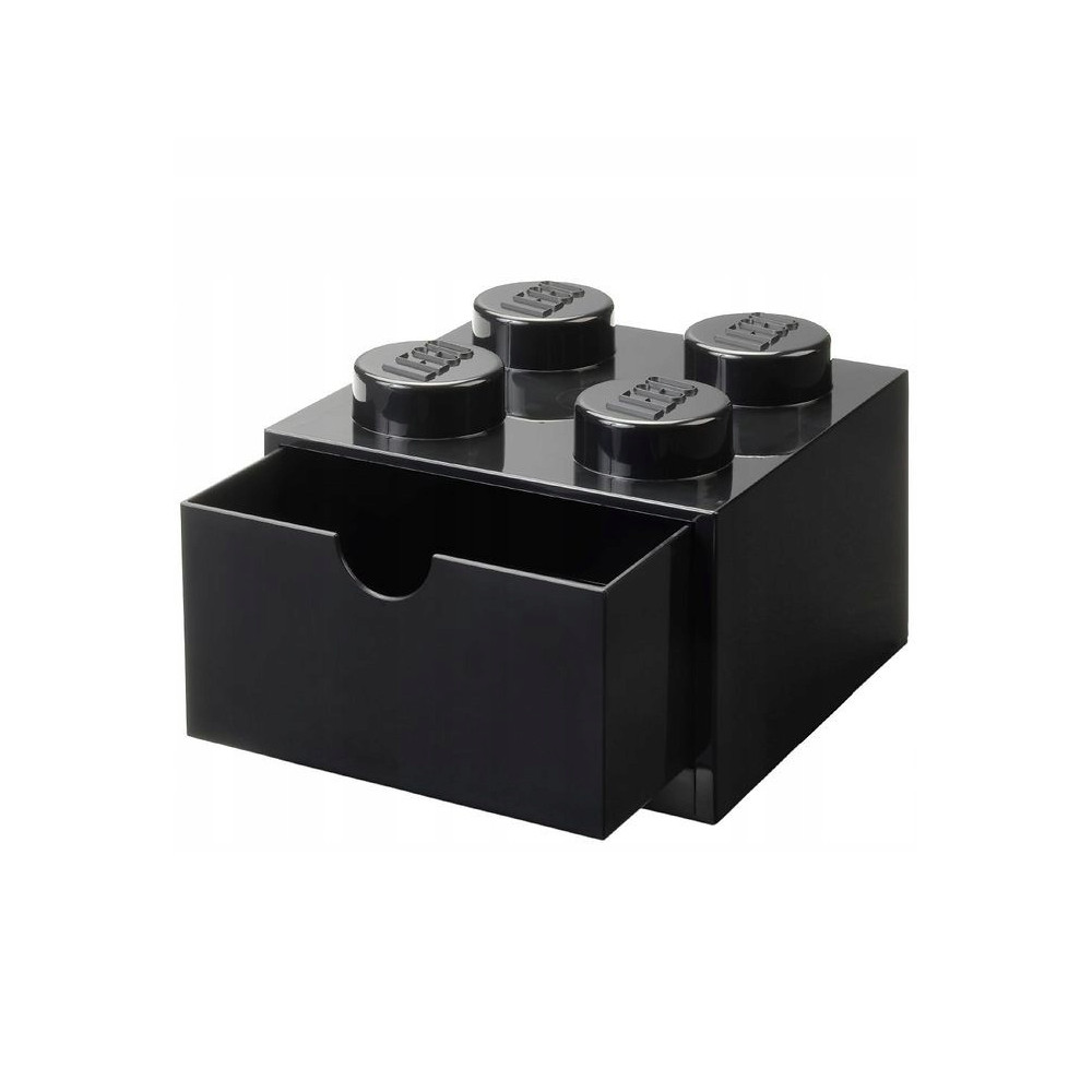 LEGO 40201733 SZUFLADA KLOCEK Z 4 WYPUSTKAMI CZARNA BLACK POJEMNIK