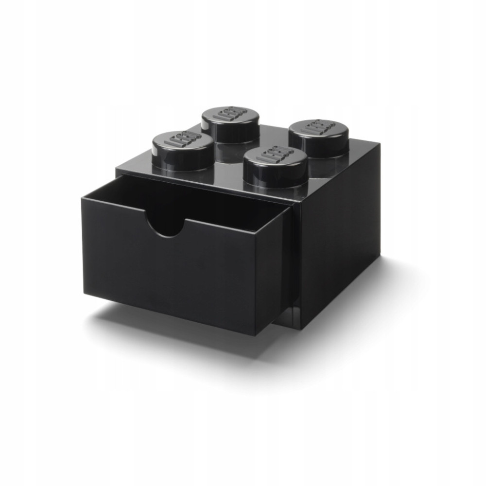 LEGO 40201733 SZUFLADA KLOCEK Z 4 WYPUSTKAMI CZARNA BLACK POJEMNIK