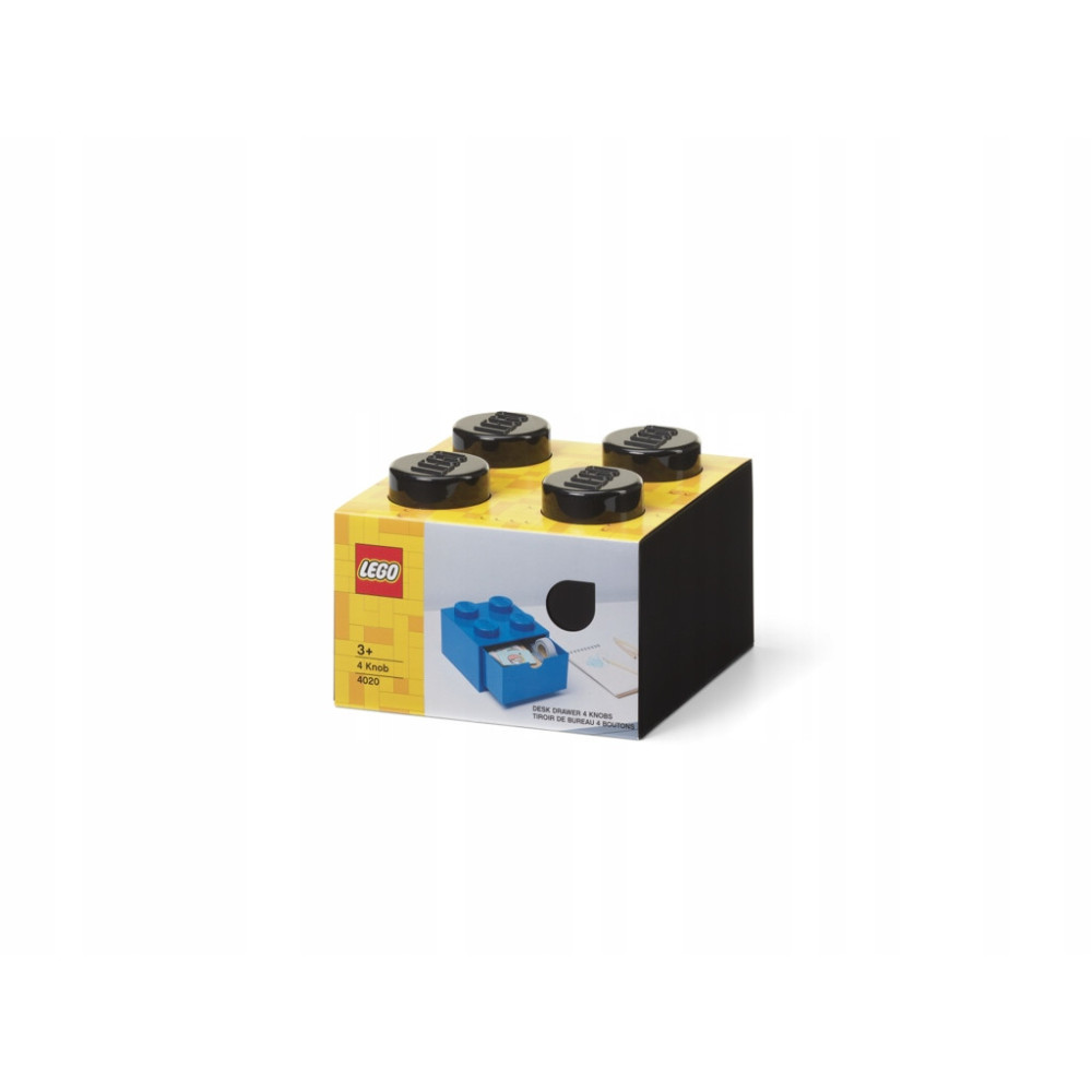 LEGO 40201733 SZUFLADA KLOCEK Z 4 WYPUSTKAMI CZARNA BLACK POJEMNIK