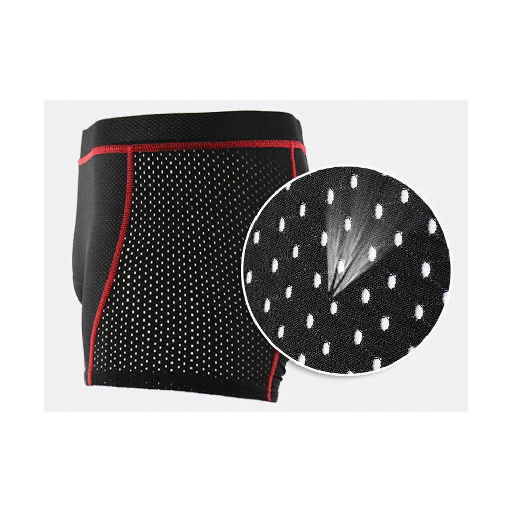 SPODENKI ROWEROWE SZORTY Z WKŁADKĄ 3D ŻELOWĄ SZORTY BOKSERKI NA ROWER XXXL