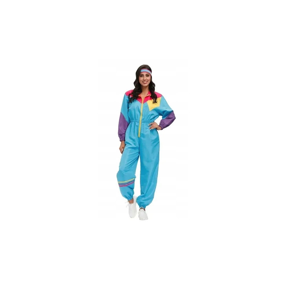 KOMBINEZON DAMSKI RETRO DRESY LATA 70 80 KOSTIUM DISCO PRZEBRANIE XL