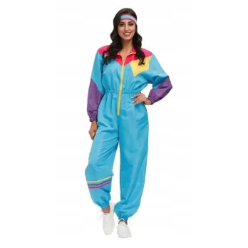 KOMBINEZON DAMSKI RETRO DRESY LATA 70 80 KOSTIUM DISCO PRZEBRANIE XL