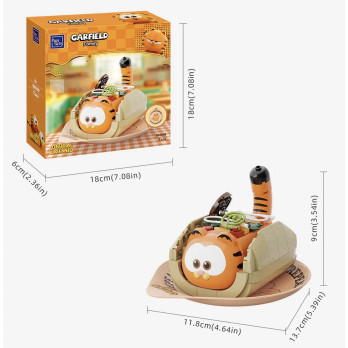 PANTASY Klocki 86808 Taco Garfield Foodie Series Zestaw Klocków 3D