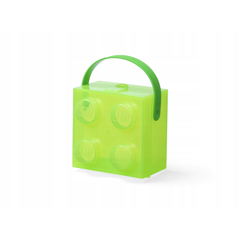 LEGO LUNCH BOX POJEMNIK PRZEZROCZYSTY JASNOZIELONY ŚNIADANIÓWKA XL